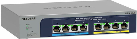 NetGear MS108TUP Comutator Gestionat L2 PoE++ cu 8 Porturi Ethernet