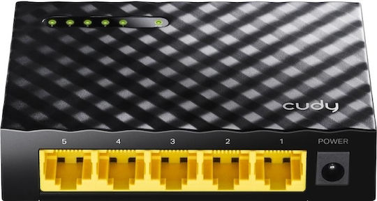Cudy GS105D v4 Unmanaged Switch με 5 Θύρες Gigabit (1Gbps) Ethernet