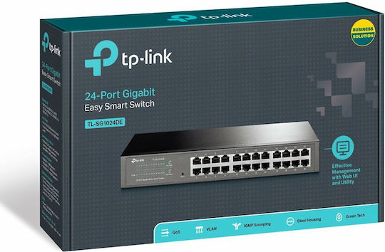 TP-LINK TL-SG1024DE Unmanaged L2 Switch with 24 Gigabit (1Gbps) Ethernet Ports