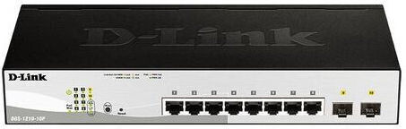 D-Link DGS-1210-10P/E Managed L2 Switch with 8 Gigabit (1Gbps) Ethernet Ports and 2 SFP Ports