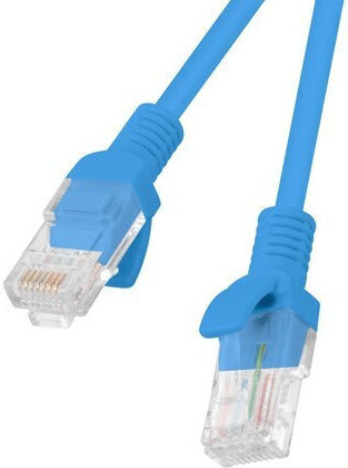 Lanberg U/UTP Cat.6 Ethernet Network Cable 1.5m Blue 1pcs