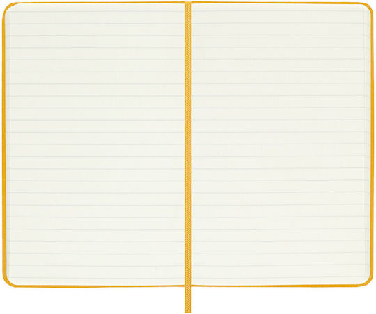 Moleskine Notebook Carnet Cu dungi cu Elastic Galben