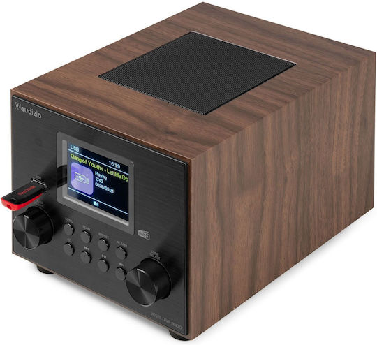 Audizio Vieste Επιτραπέζιο Ραδιόφωνο Ρεύματος DAB+ με Bluetooth και USB Wood