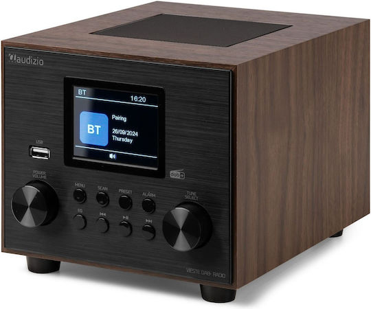 Audizio Vieste Επιτραπέζιο Ραδιόφωνο Ρεύματος DAB+ με Bluetooth και USB Wood
