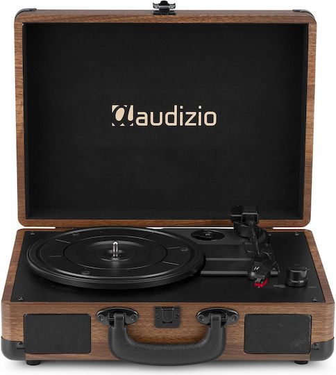 Audizio RP116W 102.073 Βαλιτσάκι Πικάπ με Προενίσχυση και Ενσωματωμένα Ηχεία Καφέ