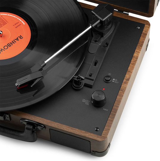 Audizio RP116W 102.073 Βαλιτσάκι Πικάπ με Προενίσχυση και Ενσωματωμένα Ηχεία Καφέ