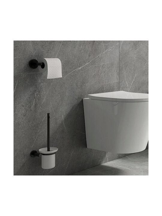 Omnires Wall-mounted Paper Holder Black
