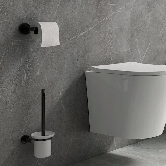 Omnires Wall-mounted Paper Holder Black