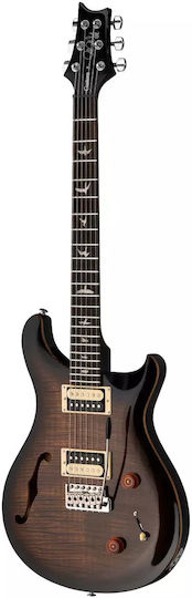 PRS Guitars SE Custom 22 Semi-Hollow Elektrische Gitarre SG mit S Tonabnehmerkonfiguration Black Gold Sunburst mit Tasche