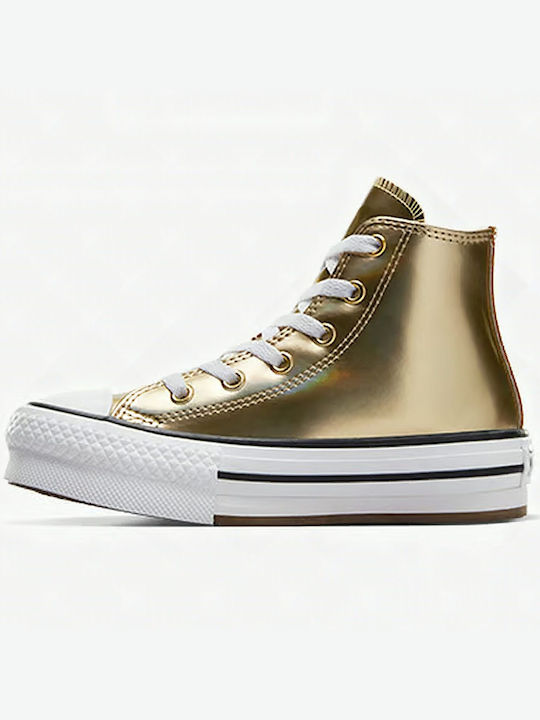 Converse Chuck Taylor All Star Детски маратонки Висока Златен