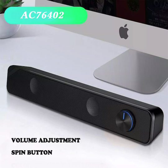 Arrango AC76402 2.0 Speakers 3W Black