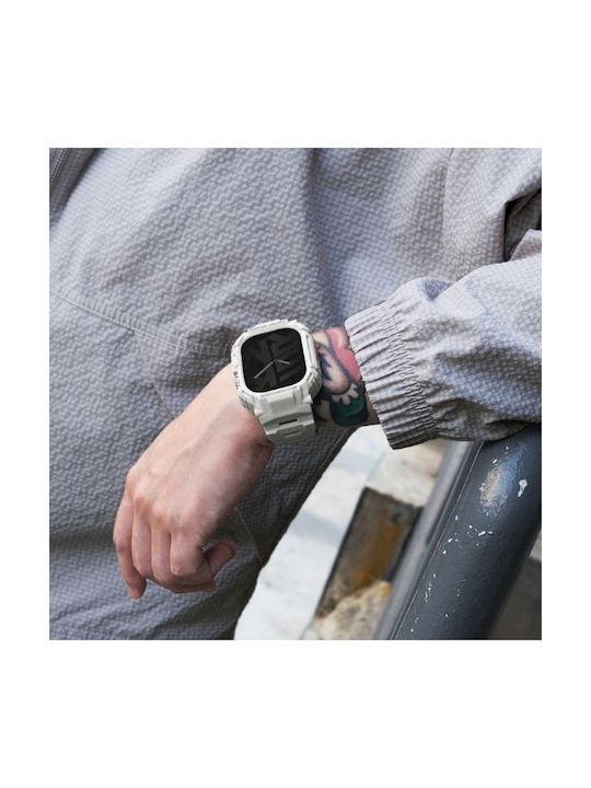 Skinarma Carcasă de Plastic Μαύρη με Λουράκι pentru Apple Watch 45mm, Apple Watch 44mm