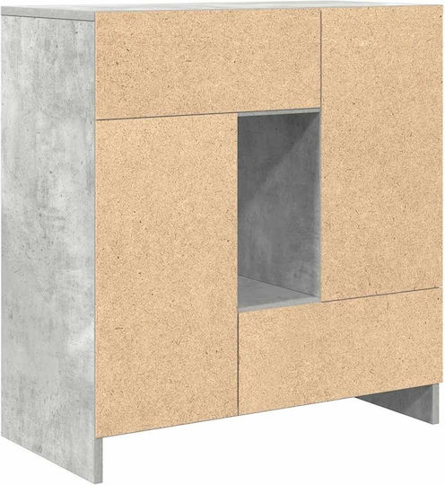 Bufet cu Sertare Gri 70.5x34x74.5cm
