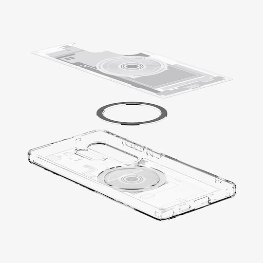 Spigen Ultra Hybrid Mag Umschlag Rückseite Silikon / Kunststoff 2mm Zero One White (Galaxy S25 Ultra,Samsung S25 Ultra)
