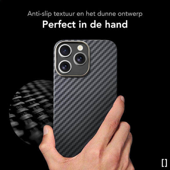 Nekit Umschlag Rückseite Aramid Fiber 1mm Schwarz (iPhone 17 Pro Max / iPhone 17 Pro / iPhone 16 Pro Max)