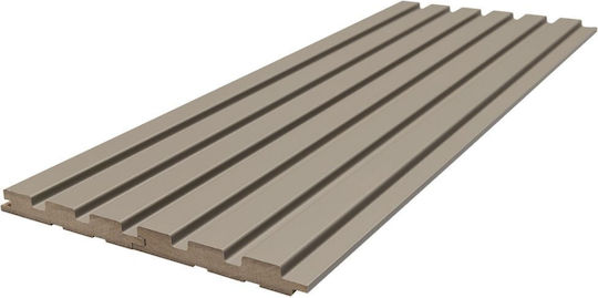 Mdf Panel 3d Πηχακια 506090 Beat Dl 16 119 2750mm Sand Grey Newplan Mdf Panel 3d Πηχακια 506090 Beat Dl 16 119 2750mm Sand Grey Newplan