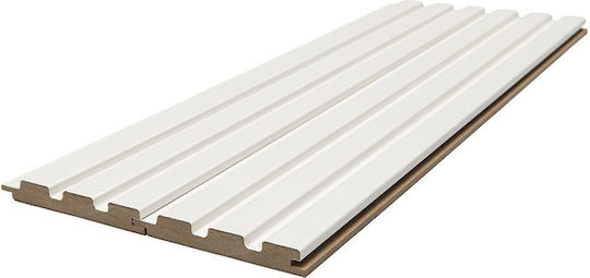 Mdf Panel 3d Πηχακια 502040 Beat St 16 119 2750mm White Newplan Mdf Panel 3d Πηχακια 502040 Beat St 16 119 2750mm White Newplan