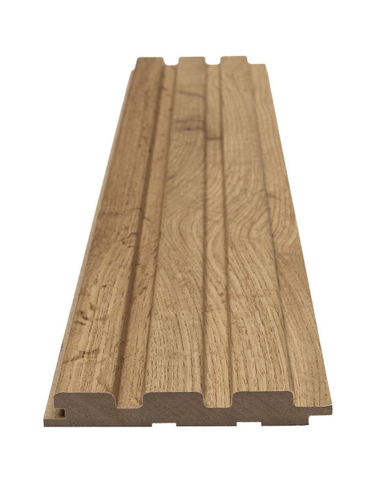 MDF Platte 3D Lamellen 508090 Beat St 16 119 2750mm Pecan Newplan