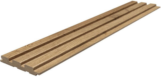 Mdf Panel 3d Πηχακια 508090 Beat St 16 119 2750mm Pecan Newplan