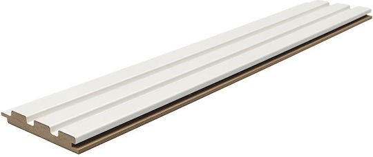 MDF Panel 3D Lamellen 502040 Beat St 16 119 2750mm Weiß Newplan