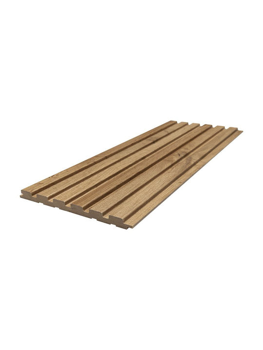 MDF Platte 3D Lamellen 508090 Beat St 16 119 2750mm Pecan Newplan