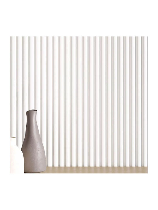 MDF Paneel 3D Lamellen 802040 Wave St 16 119 2750mm Weiß Newplan