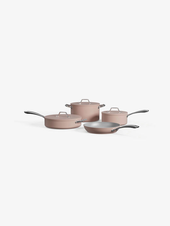 Ciarra Beyond Cookware Set De Vase De Gătit Din Aluminiu Cu Acoperire Interioară Ceramică 4 Piese