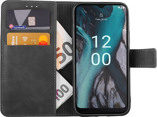 Lime Essential Magnet Book Δερματίνης Γκρι (Nokia C22)