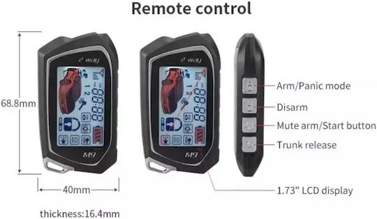 Spy Alarm System Car 2 Way