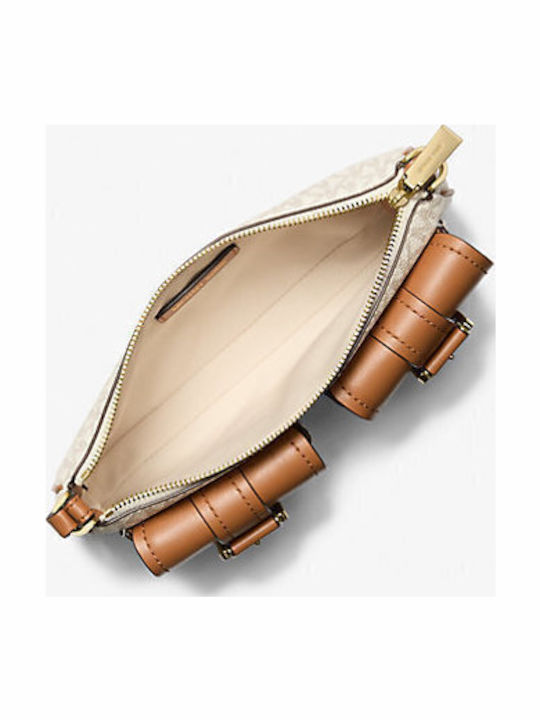 Logo Γυναικεία Τσάντα Ώμου Εκρού