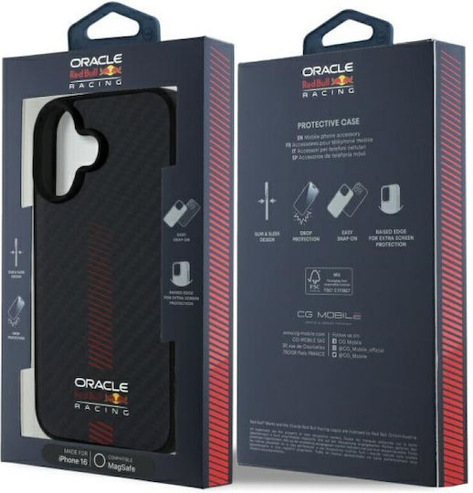 Red Bull Back Cover Plastic / Silicone Black (iPhone 16)