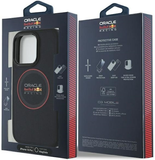 Red Bull Back Cover Δερματίνης / Δερμάτινο Navy Μπλε (iPhone 14 Pro)