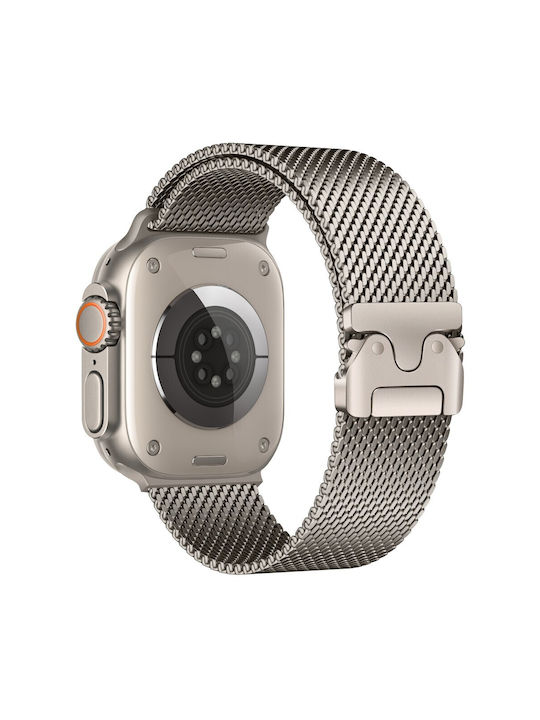 Tech-Protect Milano Strap Armband Rostfreier Stahl Silber (Apple Watch 44/45/46mm/Ultra 49mm)