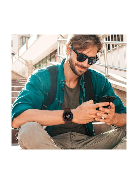 Tech-Protect Hp32 Λουράκι Σιλικόνης Καφέ (Garmin Fenix 5, 6, 6 Pro, 7, 8 (47 mm))