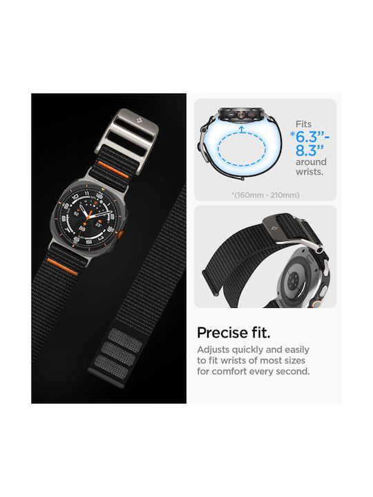 Spigen Durapro Flex Curea Tesatura Negru (Galaxy Watch Ultra)