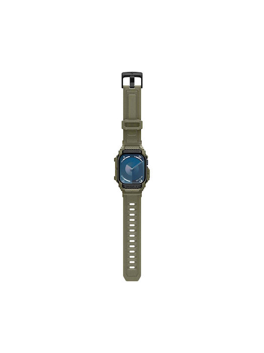 Spigen Rugged Armor ”pro” Apple Watch 10 46 Mm Vintage Khaki