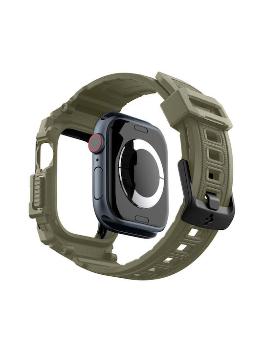Spigen Rugged Armor ”pro” Apple Watch 10 46 Mm Vintage Khaki