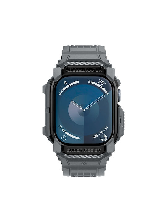 Spigen Rugged Armor Pro Λουράκι Γκρι (Apple Watch Series 10 46mm)