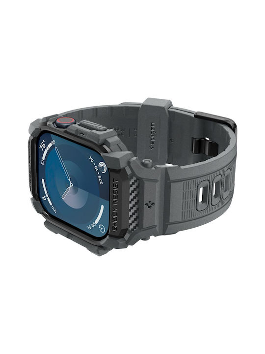 Spigen Rugged Armor Pro Λουράκι Γκρι (Apple Watch Series 10 46mm)