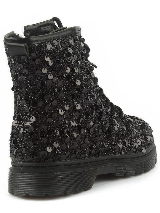 Kids Boots with Zipper Black