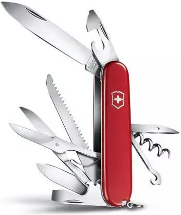 Victorinox Huntsman Cuțit Elvețian Breloc cu 15 Instrumente Roșu