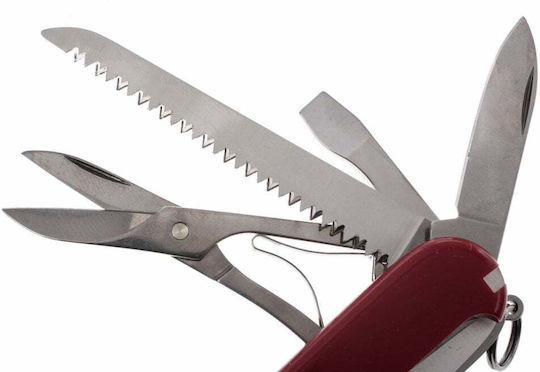 Victorinox Huntsman Cuțit Elvețian Breloc cu 15 Instrumente Roșu