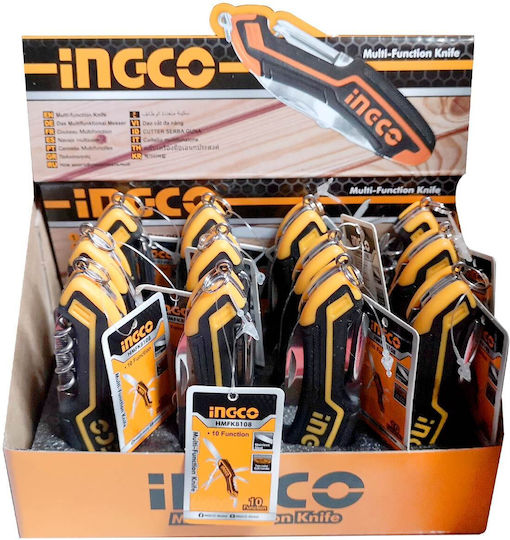 Ingco Multitool 10 Tools Yellow