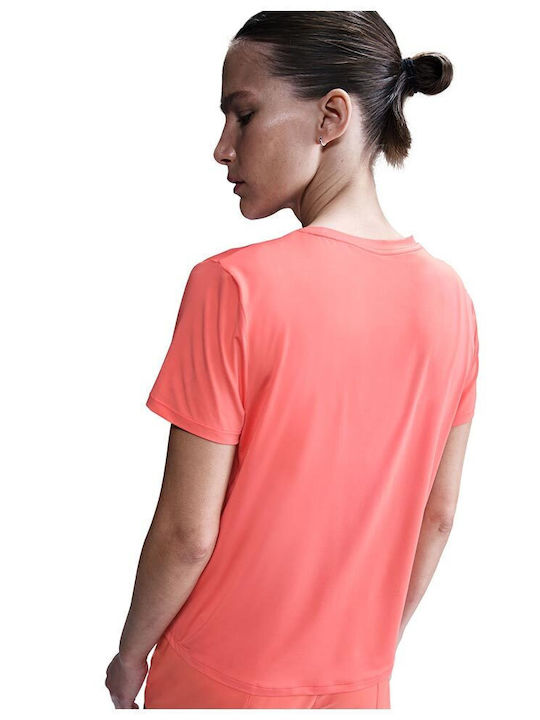 One Swoosh Damen Bluse Kurzärmelig Koralle