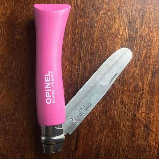 Opinel No.07 Σουγιάς Ροζ σε Θήκη