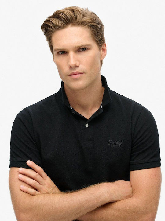 Superdry Stud City Polo Blouse Black