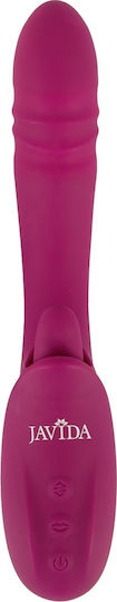 Javida Licking & Thrusting Δονητής Rabbit με Απομακρυσμένο Έλεγχο 22.5cm Μωβ