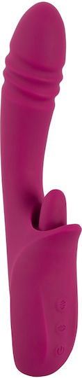 Javida Licking & Thrusting Δονητής Rabbit με Απομακρυσμένο Έλεγχο 22.5cm Μωβ
