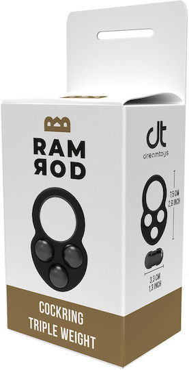 Dream Toys Ramrod Cockring Δαχτυλίδι Πέους Σιλικόνης Γκρι