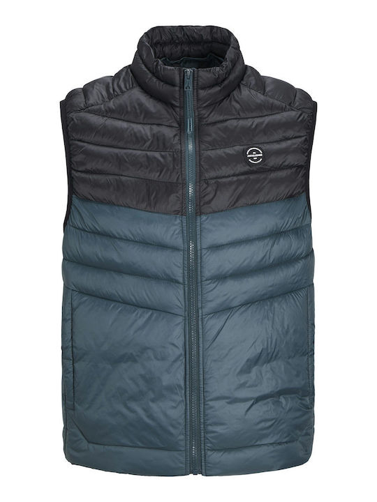Sleeveless Jacket Puffer Petrol Blue